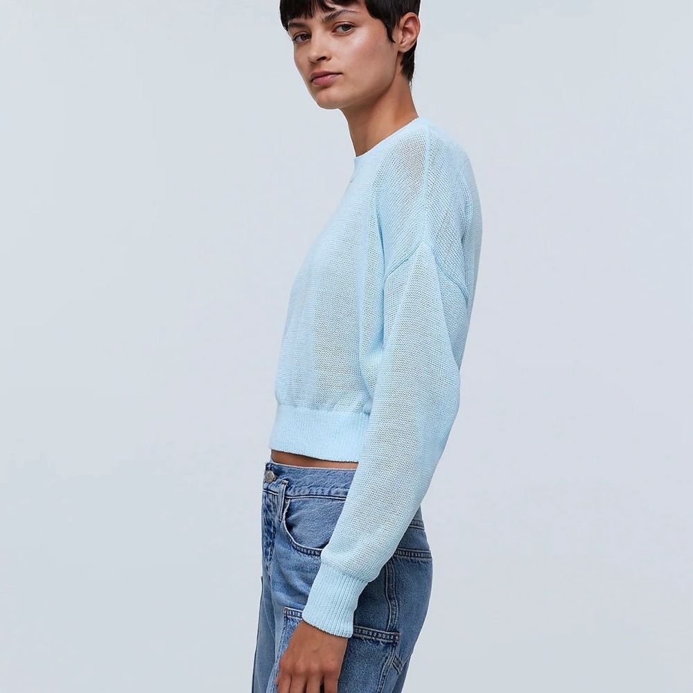Madewell Loose-Knit Crewneck Sweater Size Small - Picture 3 of 6